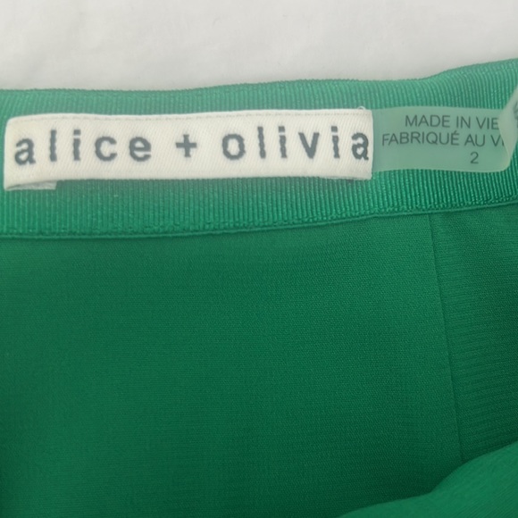NWOT Alice + Olivia Fidela Draped Mini Skirt - Picture 4 of 7